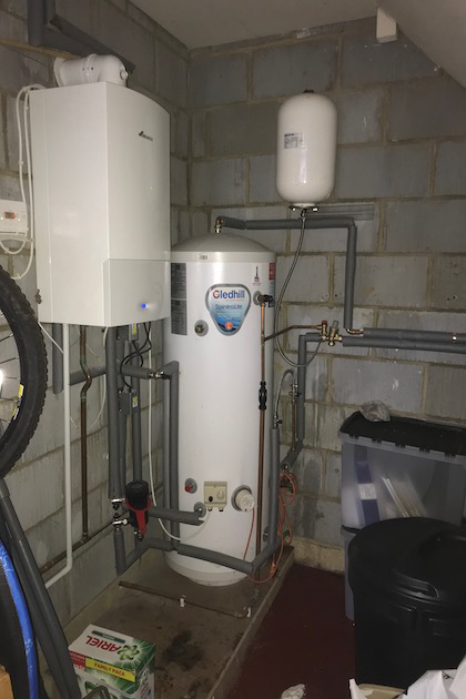 Boiler and unvented cylinder installation Fareham